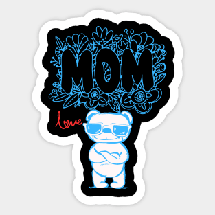 Dog Mom, Love Sticker